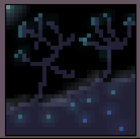 my poorly drawn trees in the dark